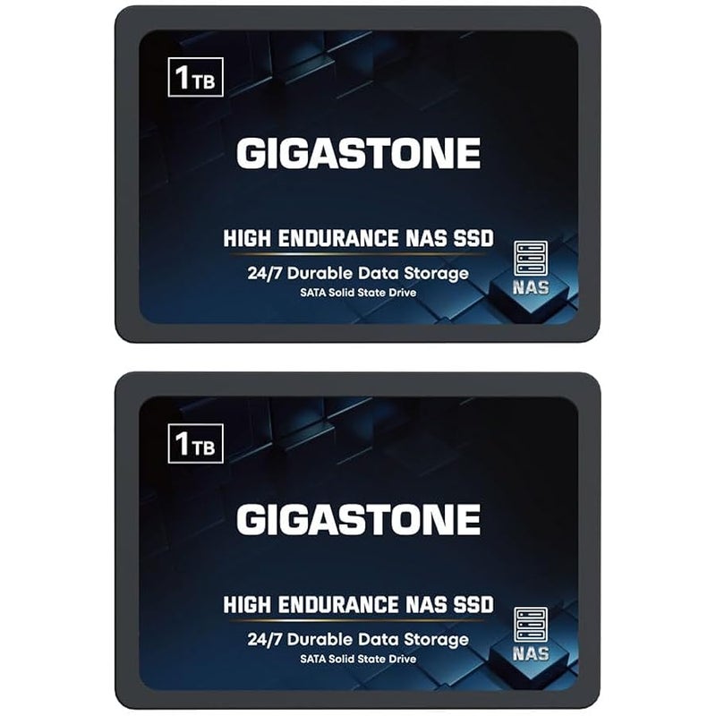 جيجاستون هارد SSD داخلي ساتا 1TB 2.5 تربو ثلاثي الابعاد ناند SSD اس ال سي كاش سرعة 560 ميجابايت/ثانية ترقية تخزين الكمبيوتر وبلاي ستيشن 4 واللابتوب SSD ساتا III 6 جيجابت/ثانية 2.5 انش/7 ملم - Image 1