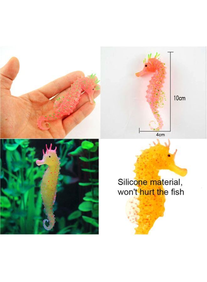 NIBEMINENT 3-Piece Artificial Decorative Seahorse Set Multicolour - Image 2