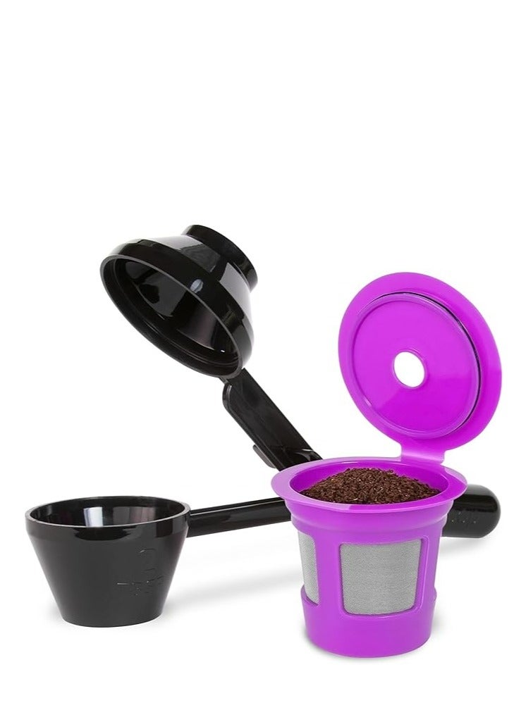 بيرفيكت بود عبوة اقتصادية من كوب فلتر قابل لاعادة الاستخدام بتدفق واحد / مغرفة اي زد مثالية للاستعمال مرة واحدة، كوب فلتر قهوة قابل لاعادة الاستخدام ومغرفة اي زد لماكينات تحضير القهوة كيه كاب - Image 1