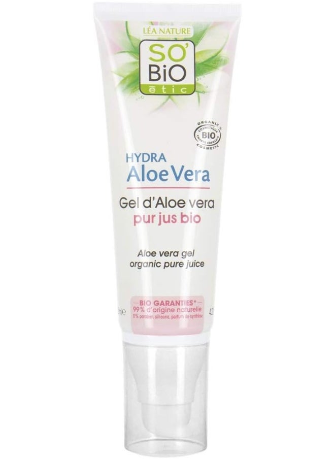 So'Bio Étic Organic Pure Juice Hypoallergenic Sensitive And Reactive Skin Cosmebio Hydra Aloe Vera Gel, 125 Ml  - Image 1