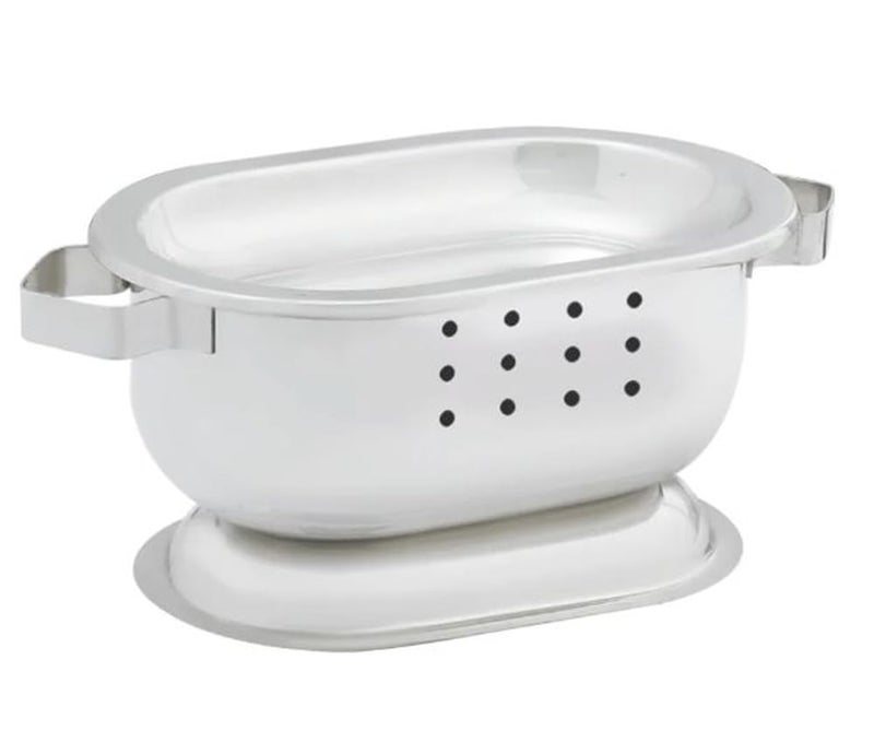 PAUL SONS PAUL SONS Hospitality Stainless Steel Heavy Quality Snack Warmer Serving Dishes Oval Design 10x 5Pack of 1Pc  - Image 1