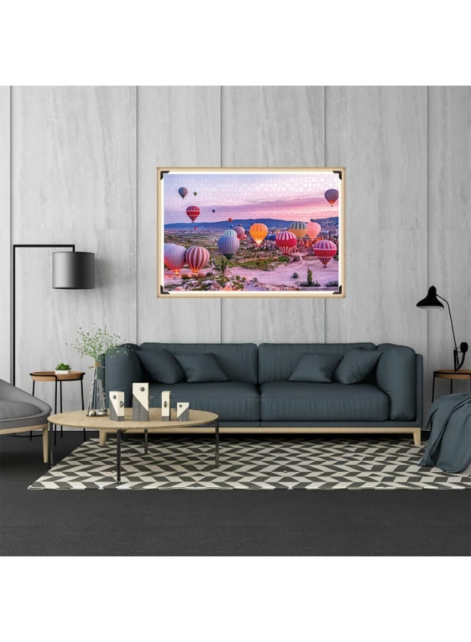 Capstro 1000Piece Jigsaw Puzzle for Adults & Teens – Premium Landscape Scenery Puzzle with High-Definition Artwork | Challenging Brain Game & Relaxing Family Activity for Ages 14+ – Hot Air Balloon - Image 3