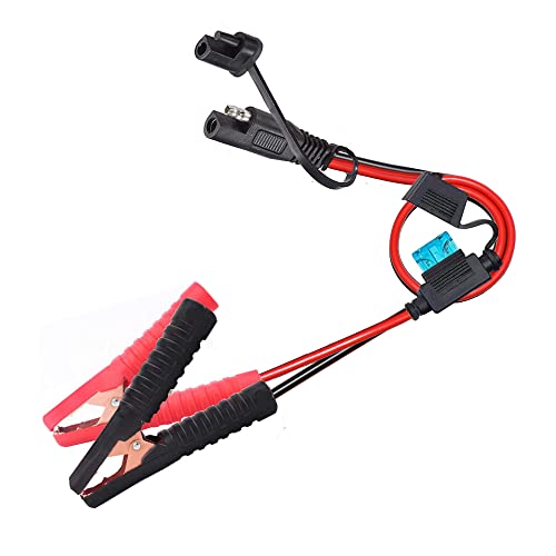 dstfuy Battery Alligator Clips10AWG Battery Charger ClampsSAE Quick Release Adapter to Alligator ClipsSae to Alligator Clips Extension Charging Cable for Cars Motorcycles - Image 1
