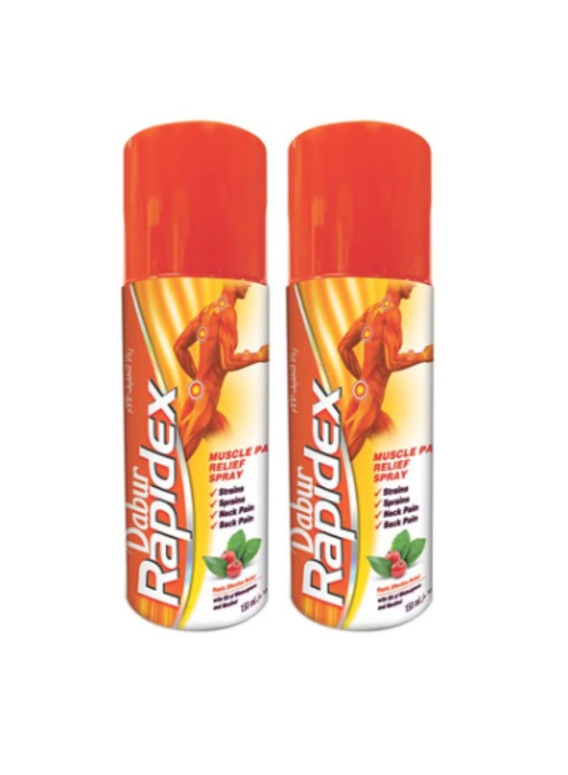 دابر بخاخ رابيدكس لتخفيف آلام العضلات 150 مل، قطعتان