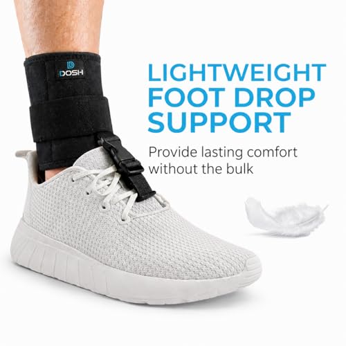 Dosh Neoprene Afo Foot Drop Brace-Drop Foot Brace For Walking-Use As A Left Or Right Afo Brace-Ankle Foot Orthosis Support Brace For Men&Women-Drop Foot Braces Are Used For Stroke, Ms, & Much MoreÂ… - Image 2