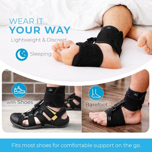 Dosh Neoprene Afo Foot Drop Brace-Drop Foot Brace For Walking-Use As A Left Or Right Afo Brace-Ankle Foot Orthosis Support Brace For Men&Women-Drop Foot Braces Are Used For Stroke, Ms, & Much MoreÂ… - Image 5