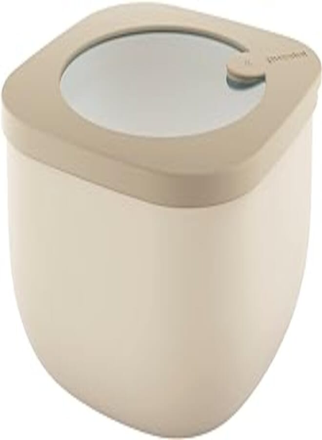 Guzzini Store&More Kitchen Active Design Low Profile Airtight Containers for Fridge/Freezer/Microwave, 16 x 16 x 7.8 cm, Size M, Brown (Clay)