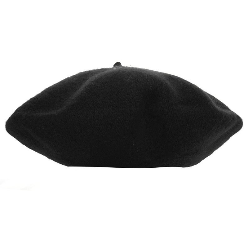 Anteer 6 Pieces Wool Beret Hat French Style Beanie Hats Fashion Ladies Beret Caps for Women Girls Lady(Black-6 Pack) - Image 2