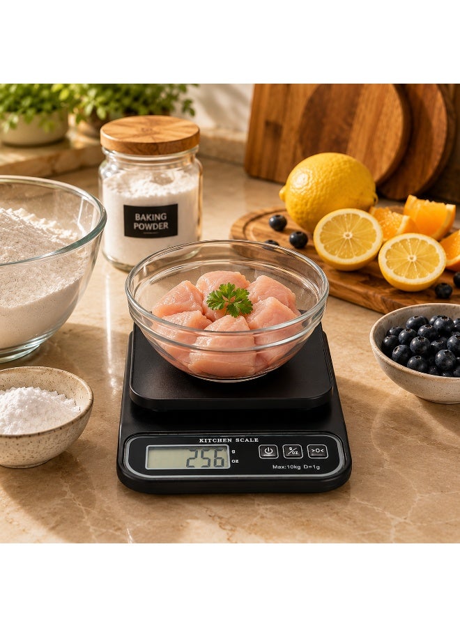 10kg Digital Kitchen Scale with 1g Precision | High-Accuracy Food Weighing Scale with LCD Display | Portable Electronic Scale for Cooking, Baking, Meal Prep, Dieting & Wholesale Use - Image 3