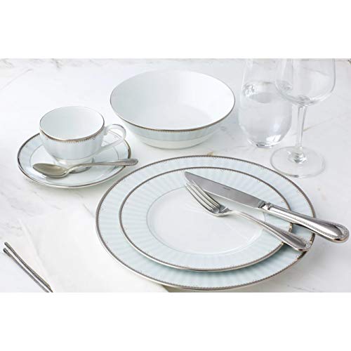 Noritake Japan - Porcelain Serving Bowl 1 pc - Luxury Dining and Kitchen Set - Hearth Collection Monarch Platinum Golden Spare Serving Bowl - Image 2