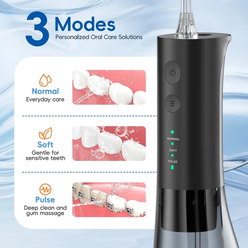 Mornwell Water Flosser and Electric Toothbrush Combo,2-1 Oral Clean Kit, 5-Speed Sonic Electric Toothbrush&4-Speed Portable Water Flosser - Image 5