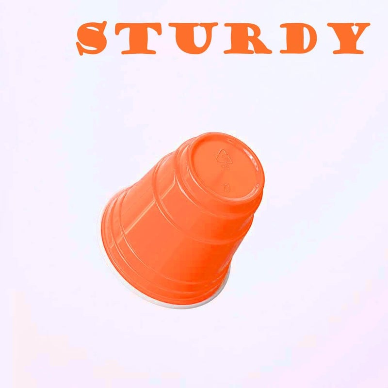 HAOZAN 100ct 2oz. Mini Orange Shot Cups  Disposable and Small Size Perfect for Party  Tastings  Sample and More - Image 4