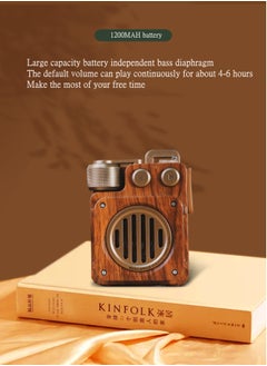 ARNOTEC A6 retro Bluetooth portable subwoofer speaker mini TF card radio outdoor wireless  - Image 5