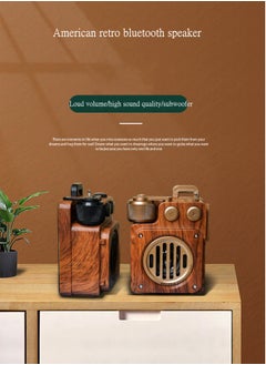 ARNOTEC A6 retro Bluetooth portable subwoofer speaker mini TF card radio outdoor wireless  - Image 2