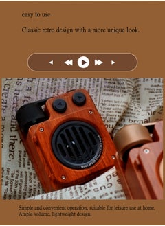 ARNOTEC A6 retro Bluetooth portable subwoofer speaker mini TF card radio outdoor wireless  - Image 4