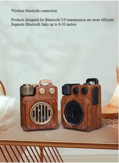 ARNOTEC A6 retro Bluetooth portable subwoofer speaker mini TF card radio outdoor wireless  - Image 3