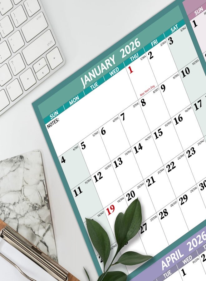 BowCuk Yearly Wall Calendar 2026, Multi - Image 2