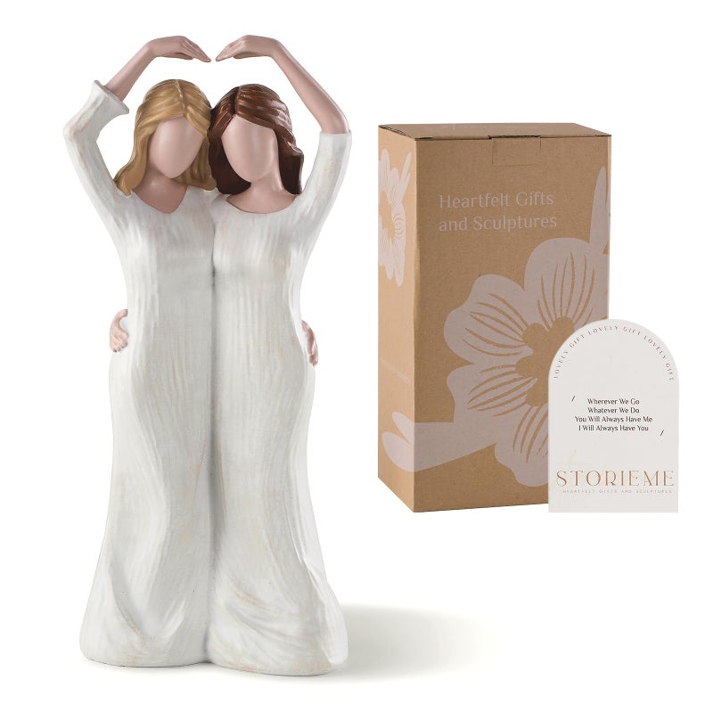 Storieme Gifts for Best Friends Women: Soul Sister Friendship Bestie Birthday Gift - Unique Present for Sisters from Sister Resin Figurines - Image 1