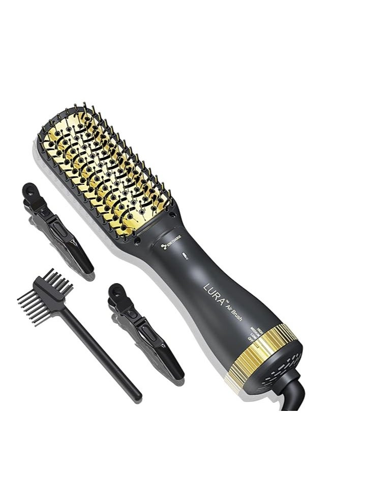 LURA 3 in1 Negative ion Hair Dryer Brush, 30s fast Heating Professional Blow Dryer Brush Set, Hot Air Brush Styler for All Hair Types Women Men  - Image 1