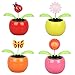 Welecom 4 Solar Dancing Sunflower Toy Solar Powered Dancing Ladybug in Colorful Pots Swinging Butterfly Flip Flap Animated Bobblehead Dancer Window Sun Catcher Car Dashboard Decor Portable Suncatchers - Image 2