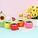 Welecom 4 Solar Dancing Sunflower Toy Solar Powered Dancing Ladybug in Colorful Pots Swinging Butterfly Flip Flap Animated Bobblehead Dancer Window Sun Catcher Car Dashboard Decor Portable Suncatchers - Image 3