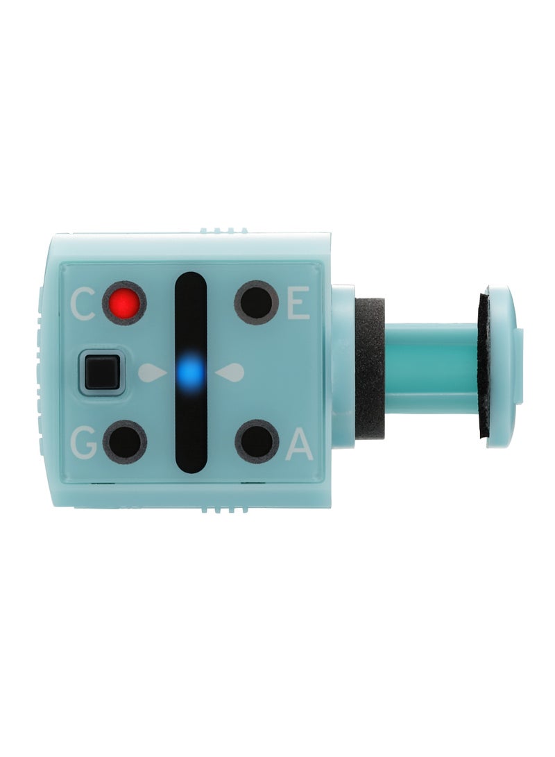 Korg MINIPITCH-BL Clip-On Ukulele Tuner | MiniPitch Series | Standard G C E A Tuning | LED Peg Indicator | Headstock Mount | Ocean Blue - Image 1
