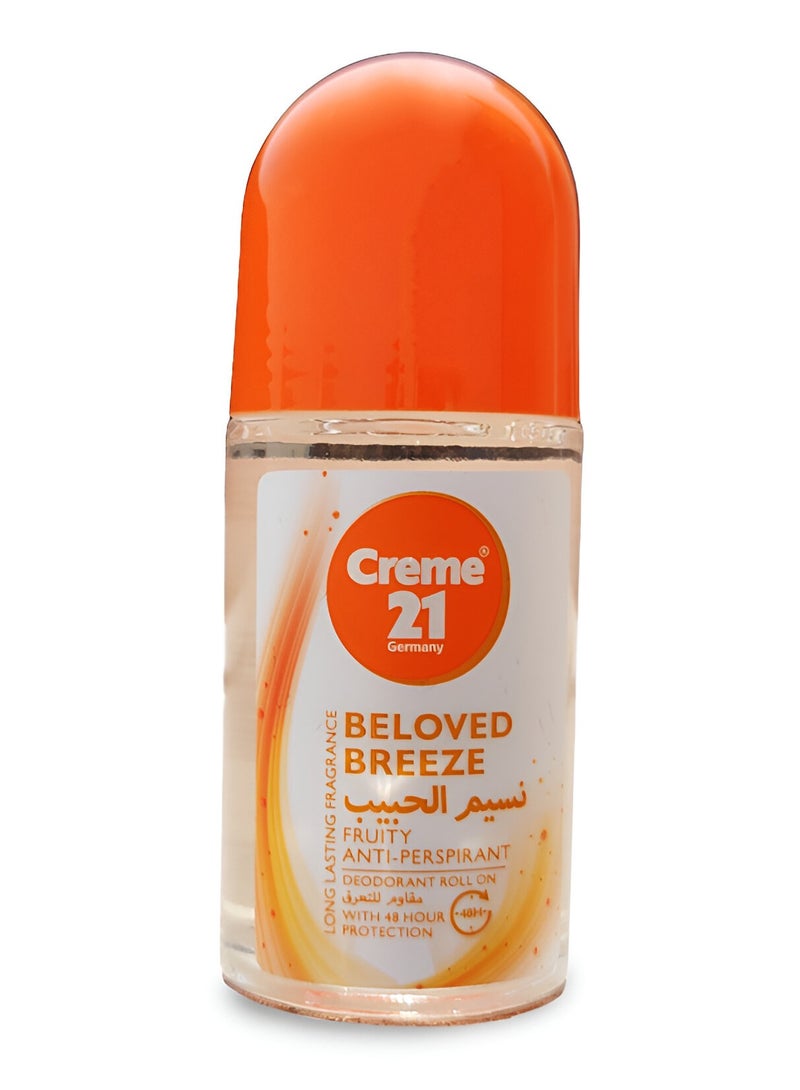 كريم21 مزيل العرق رول أون المضاد للتعرق برائحة الفواكه من بليف بريز، 50 مل