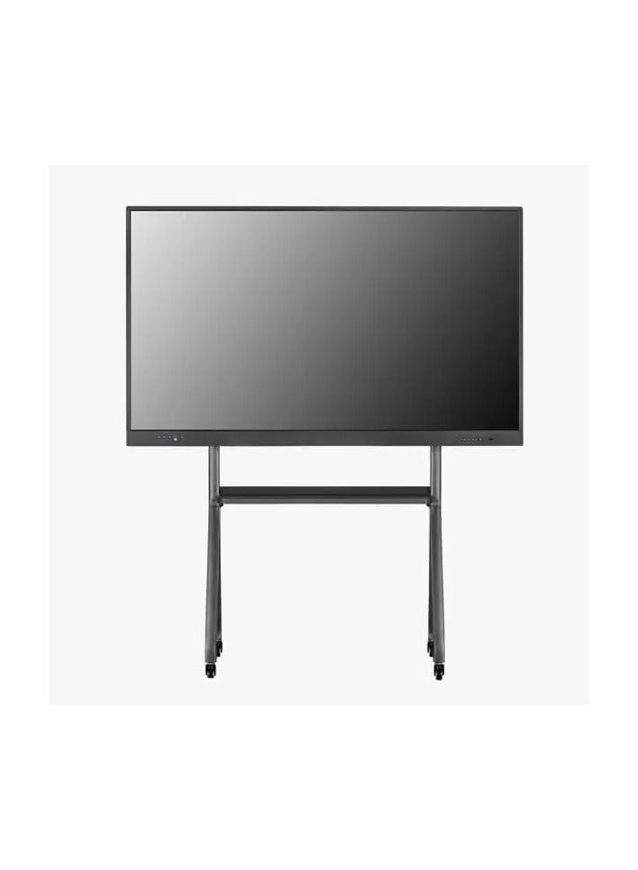 Universal Adjustable Interactive Display Stand - Riotouch Model 11ZJ-14, for 65"-110" Screens, 360-Degree Mobility, Black