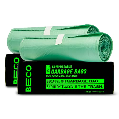 Beco Eco Friendly Compostable Garbage Bags for Dustbin | 30 Pcs | Medium 19 X 21 Inches | Pack of 2 - Image 1