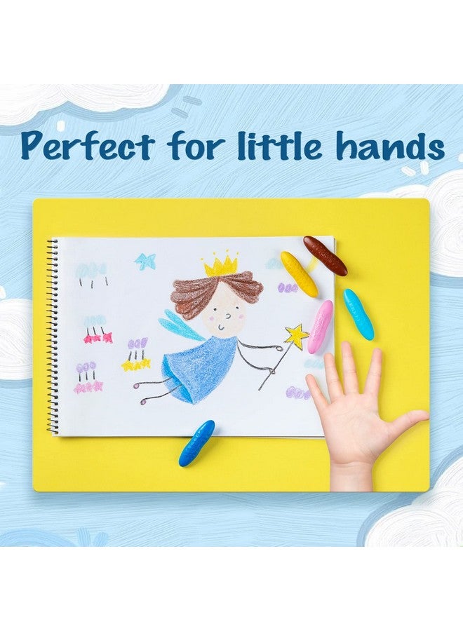 YPlus Peanut Crayons For Kids 24 Colors Washable Toddler Crayons Non Toxic Baby Crayons For Ages 2 4 1 3 4 8 Coloring Art Supplies… - Image 5