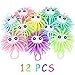 PROLOSO 12 Pcs Stress Relief Sea Urchin Puffer Balls Light Up Spiky Sensory Toy Fidget Balls Glow in the Dark Party Supplies - Image 4