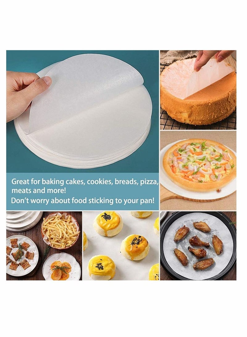 NIBEMINENT 200 Pcs Rounds Parchment Paper, Available for Baking Circles, Cake Pans, Tortilla Presses, and More - Image 2