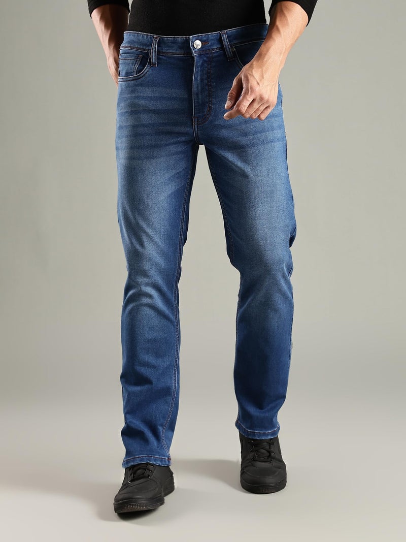 Thomas Scott Men's | Mild Fade | Stright Fit | Denim | Regular Wear | Stretchable | Casual Jeans for Men - Image 2
