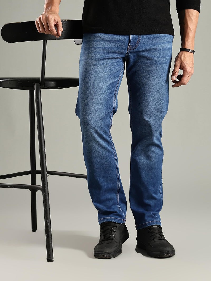Thomas Scott Men's | Mild Fade | Stright Fit | Denim | Regular Wear | Stretchable | Casual Jeans for Men - Image 5