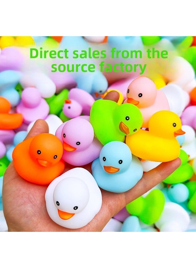 Generic - No. 8 Little Yellow Duck Water Bath Toy Milk Tea Shop Colorful Duck Starry Sky Duck African Duck Various Expression-Color:Starry Sky Duck-Height:No Logo - Image 1