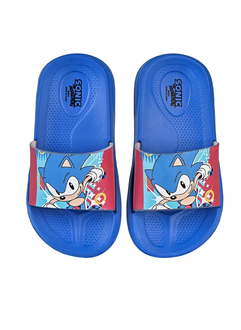 أوربانهاول Sonic the Hedgehog Patterned Non-Slip Sole Boys' Slider Suitable for Daily Use