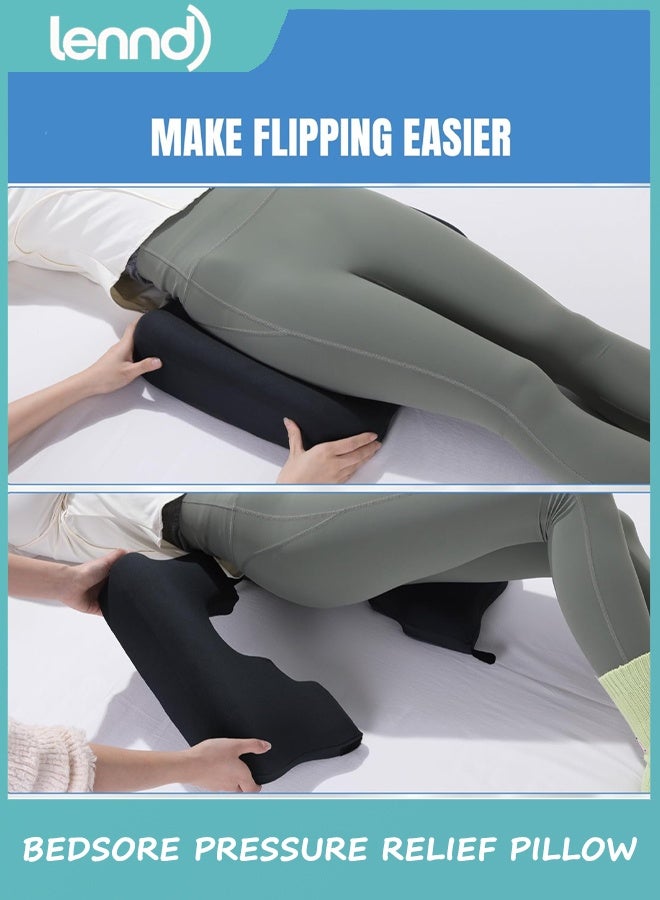 LENND Memory Foam Bed Sore Cushions for Butt,Bedsore Pressure Relief Pillow for Sleeping and Sitting,Cushion for Bed Sores on Buttocks, T Shaped Opening Tailbone Pillow, Patent Pending(Dark Grey) - Image 3