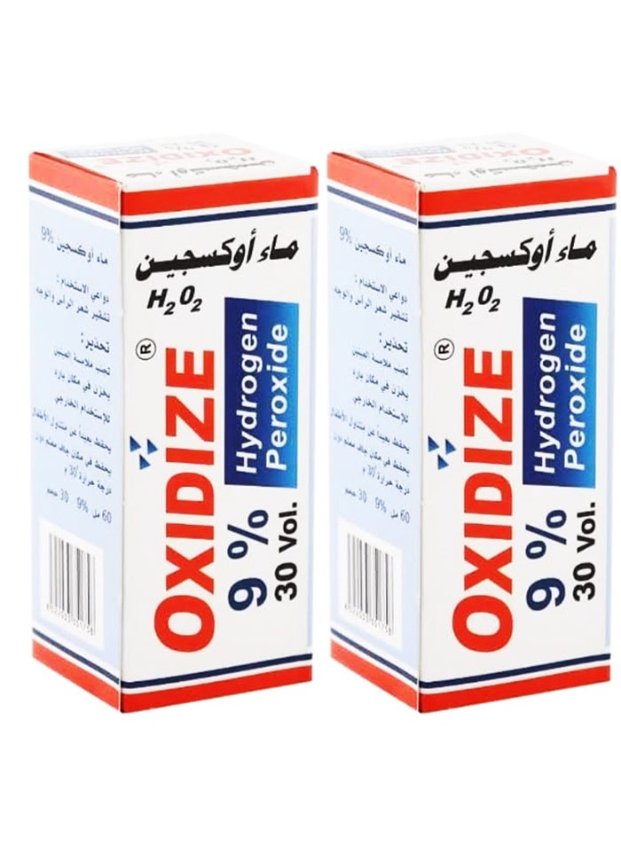OXIDIZE Pack Of 2 Hydrogen Peroxide Oxidize 9 % 60 ml - Image 1
