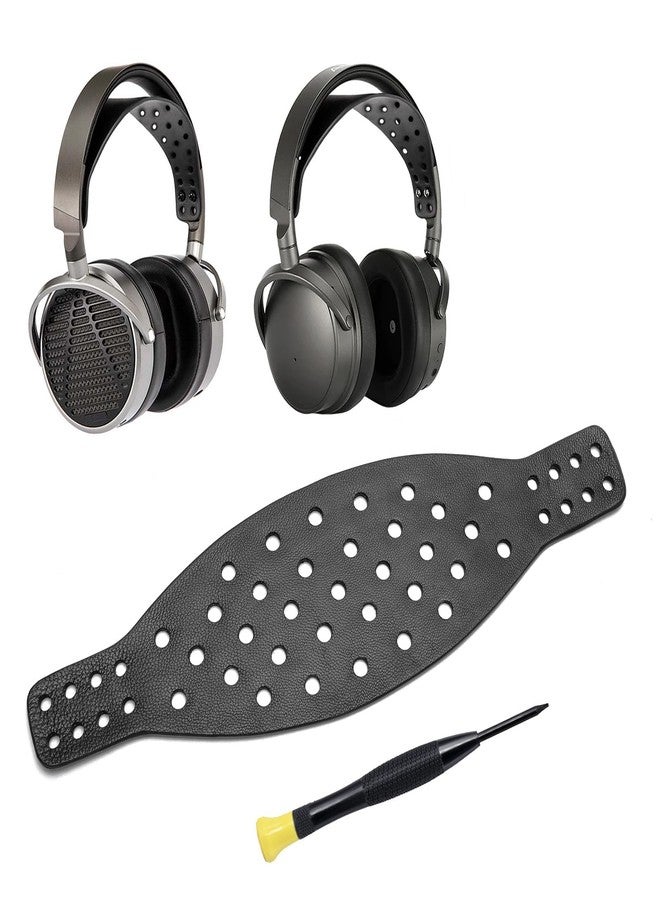 Voarmaks Wide Lambskin Headband Strap -Compatible with Audeze Maxwell Gaming Headset & Audeze MM-100 Professional Headphone,Premium Double-Sided Leather Handcrafted, Durable, Comfortable & Cooler - Image 1
