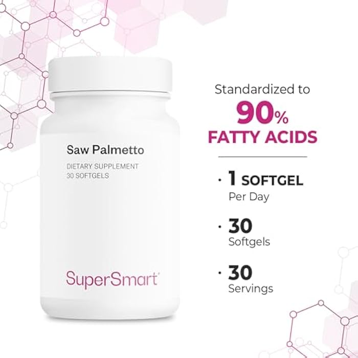 Supersmart - Saw Palmetto 320mg per Day - Herbal Supplement | Non-GMO & Gluten Free - 30 Softgels - Image 5