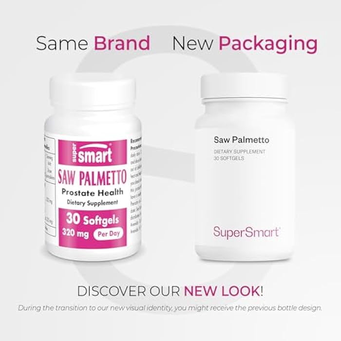 Supersmart - Saw Palmetto 320mg per Day - Herbal Supplement | Non-GMO & Gluten Free - 30 Softgels - Image 2