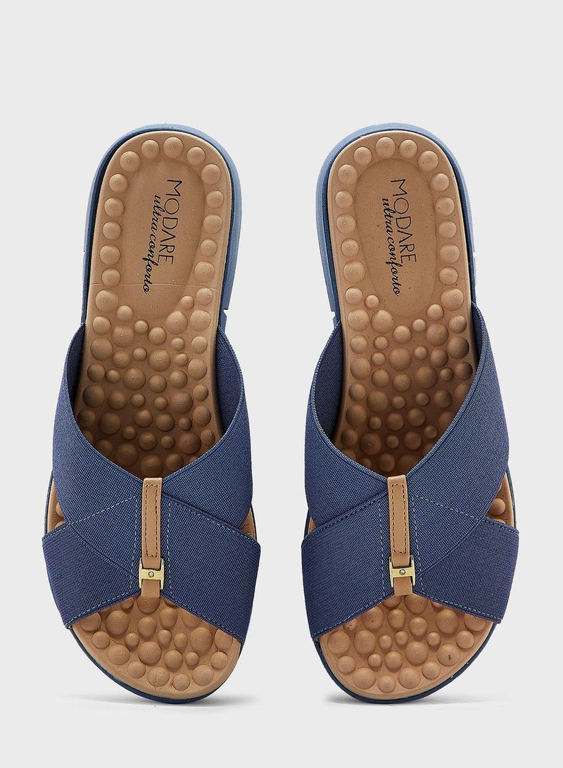 مودار صنادل مسطحة للنساء - صنادل مسطحة أنيقة ونعال مسطحة مريحة للسيدات - Image 4