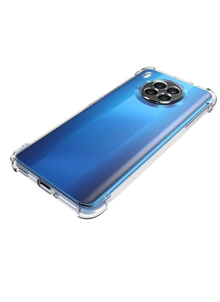 Generic - Honor 50 Lite Clear Transparent Case Soft Flexible Silicone Back Cover Shockproof Case with Reinforced Bumper Corner - Image 1
