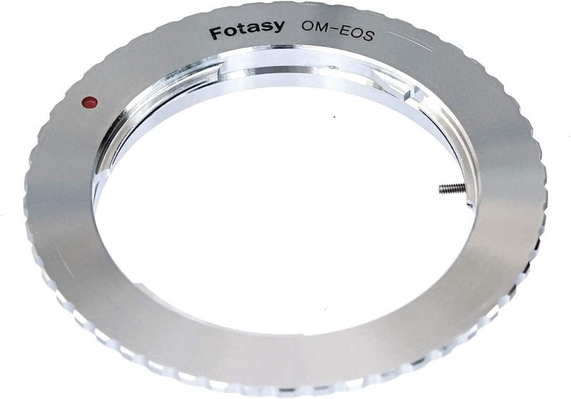 Fotasy Olympus OM Lens to Canon EF EF-S Adapter, OM EF Adapter, OM EFS, Infinity Focus, Fit Canon DSLR 6D 5D Mark IV III II 1D 7D II 7D 90D 80D 77D 70D 60D 50D 1300D 1200D 1100D 1000D 760D 750D 700D - Image 1