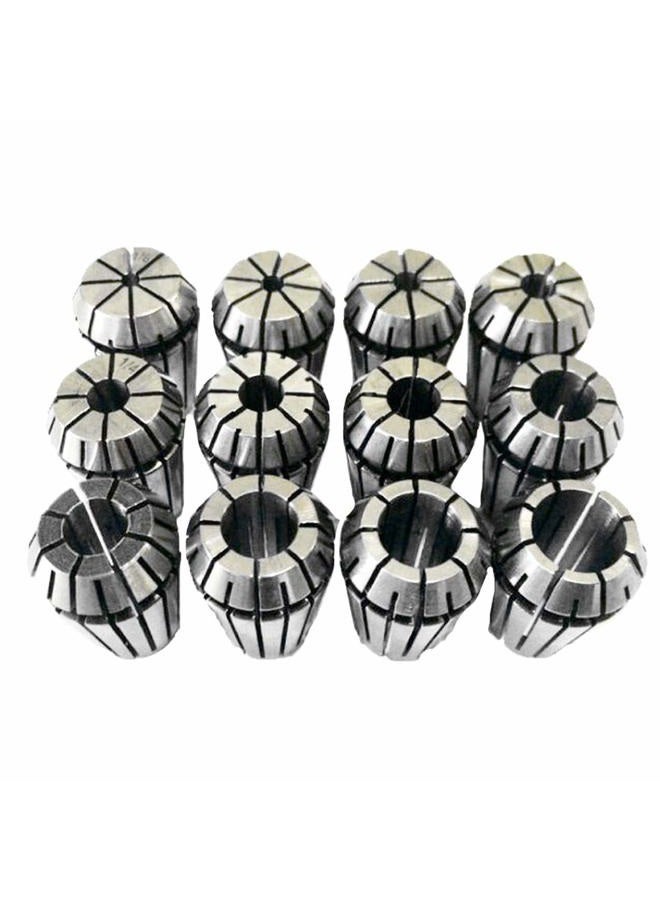 findmall 12 PCS New ER20 1/8"-1/2" Super Precision ER-20 Collets Set with 3/16 1/4 3/8 - Image 1