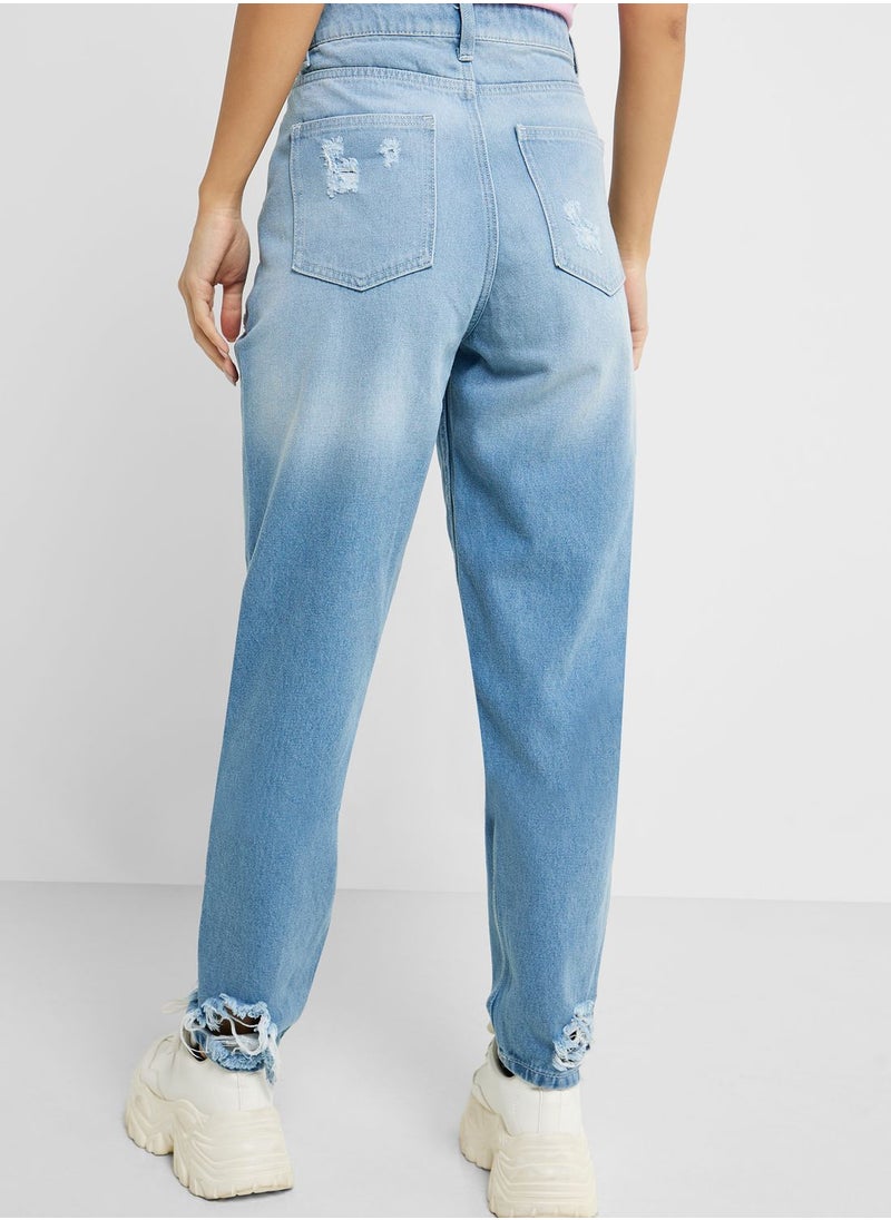 Ginger - High Waist Mom Jeans - Image 1