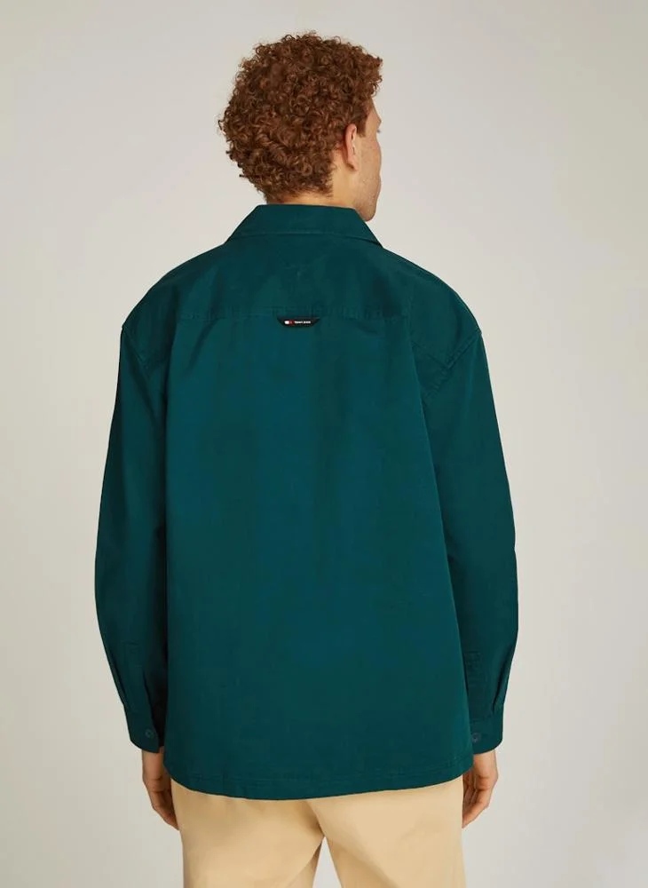 TOMMY JEANS Logo Print Regular Fit Shirt
