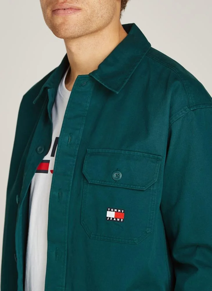 TOMMY JEANS Logo Print Regular Fit Shirt
