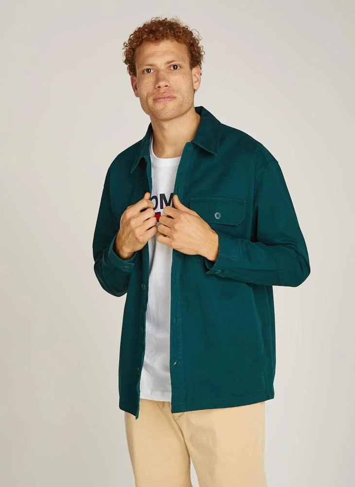 TOMMY JEANS Logo Print Regular Fit Shirt