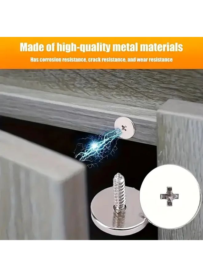 6 Sets 18 Pcs Magnetic Cabinet Door Catch Closure For Kitchen Furniture Drawer - Image 4